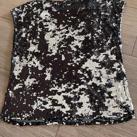 BB Dakota Conor Sequin Top M 🖤🤍 - Picture 9 of 13